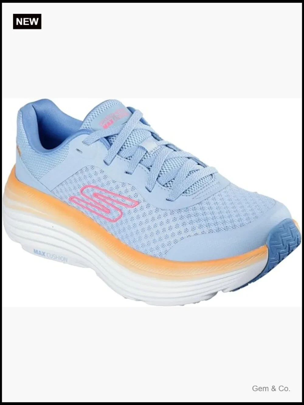 Max Cushioning Running Shoes - Breathable Mesh Lace-Up Sneakers